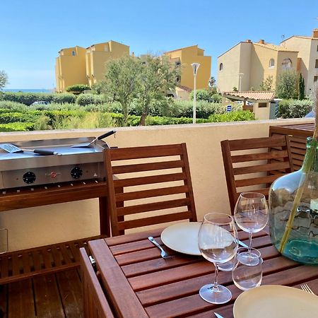 Terrasse Vue Mer 2 Pieces A Leucate Avec Piscine Apartment Bilik gambar