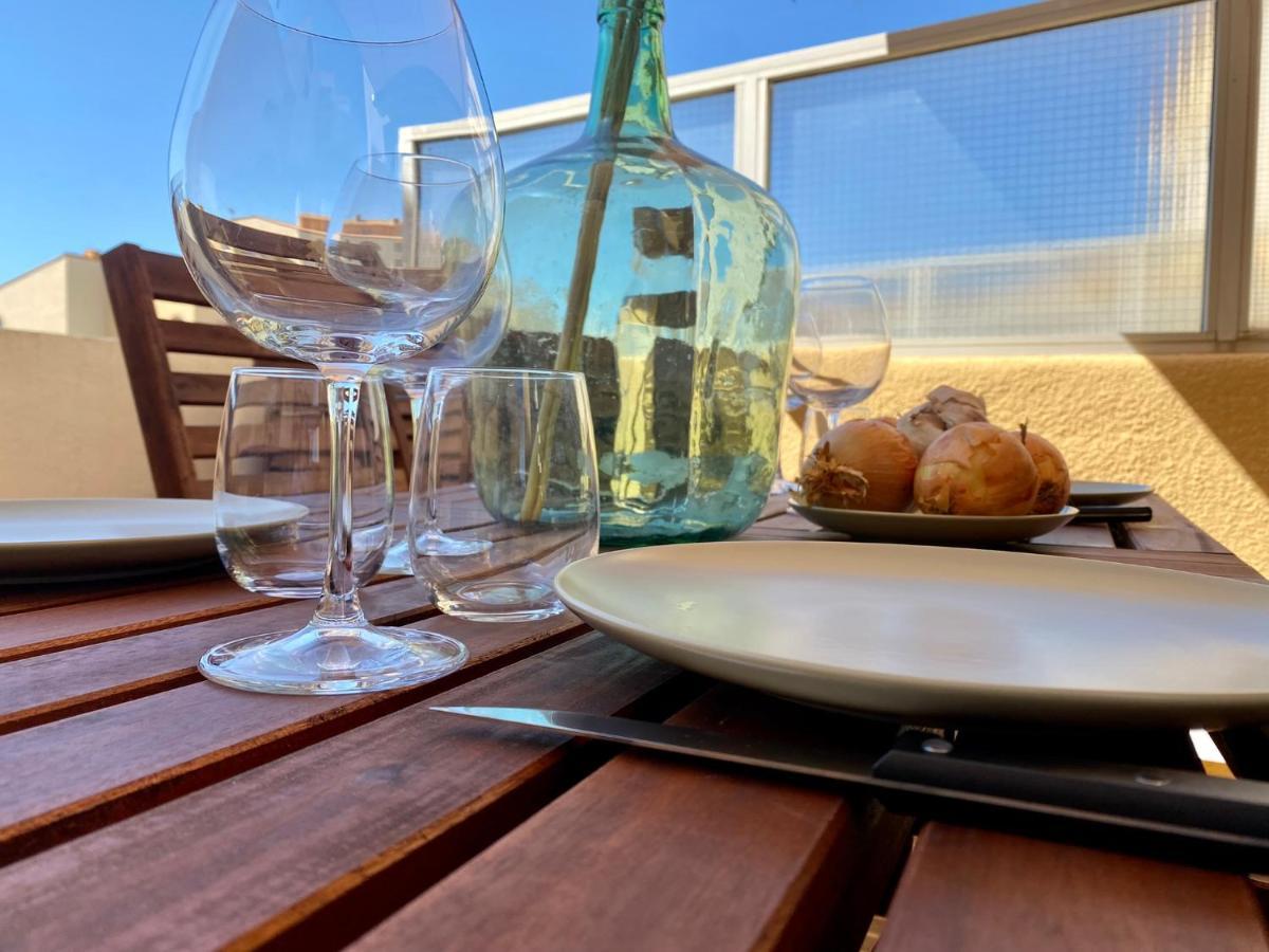 Terrasse Vue Mer 2 Pieces A Leucate Avec Piscine Apartment Luaran gambar